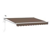 vidaXL Tettuccio Elettrico Retrattile Tortora, Tenda elettrica moderna, automatica e retrattile, copertura patio con LED, rifugio funzionale all'aperto