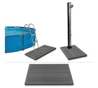 vidaXL Elemento per Pavimento Doccia Solare Scala Piscina in WPC