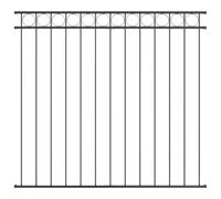 vidaXL Pannello di Recinzione in Acciaio Grigio 1,7m x 1,2m - Un Fencing Moderno, Durevole e Opaco, Perfetto per Privacy e Sicurezza. Barriera per Terrazzo, Divider per Giardino e Paesaggio.