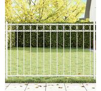 vidaXL Elemento Recinzione ASSEN Bianco 170 x 80 cm Acciaio