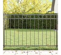 vidaXL Elemento Recinzione ASSEN Grigio 170 x 80 cm Acciaio