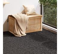 vidaXL Rotolo di Erba Artificiale 1X5M 40Mm Resistenti ai Raggi UV Prato Sintetico Nero Basso Manutenzione Uso Intero Esterno Piante Finta Paesaggio No