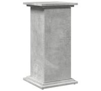 vidaXL Espositore con Portaoggetti Grigio Cemento 31x30x60 Truciolato, espositore a Colonna, vetrina, Mobile espositivo, piedistallo espositivo
