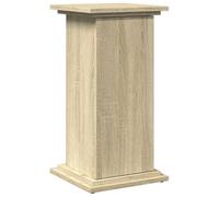 vidaXL Espositore con Portaoggetti Rovere Sonoma 31x30x60cm Truciolato, espositore a Colonna, vetrina, Mobile espositivo, piedistallo espositivo