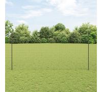vidaXL Euro Fence con 10 U Posts Grigio 1.5x10 m Acciaio