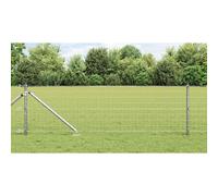 vidaXL Euro Fence con 7 pali appuntiti 0,8x10 m in acciaio galvanizzato