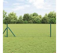 vidaXL Euro Fence Verde 0,8x10 m Acciaio
