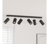 vidaXL Faretti da soffitto 6 vie regolabili GU10 neri