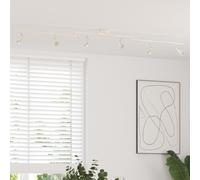 vidaXL Faretti da soffitto 6 vie regolabili in nickel spazzolato GU10