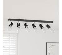 vidaXL Faretti da soffitto 6 Vie Regolabili Neri E27