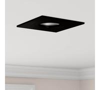 vidaXL Faretti incassati 12 pz Quadrato GU10 Nero 91x91 mm