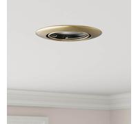 vidaXL Faretti Incassati 24 pcs Rotondi GU10 Ottone Ø90 mm Acciaio
