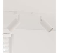 vidaXL Faretto da soffitto 2 vie regolabile bianco GU10