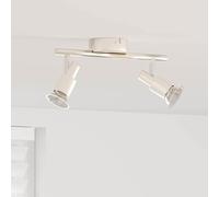 vidaXL Faretto da Soffitto 2 Vie Regolabile Nickel Spazzolato GU10