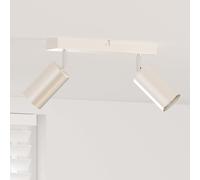 vidaXL Faretto da soffitto 2 vie regolabili nichel spazzolato GU10
