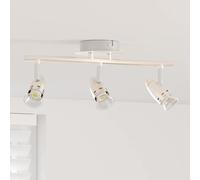vidaXL Faretto da soffitto 3 vie regolabile Nichel opaco GU10