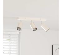 vidaXL Faretto da soffitto 3 Vie Regolabile Nichel Spazzolato GU10