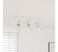 vidaXL Faretto da soffitto 3 vie regolabili Bianco E27