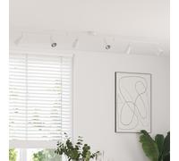 vidaXL Faretto da soffitto 6 vie regolabile bianco GU10