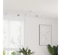 vidaXL Faretto da soffitto Bianco 176.5 x 13.5 x 12.5 cm Acciaio