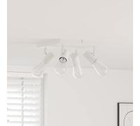 vidaXL Faretto da soffitto Bianco 26.5 x 26 x 11.5 cm Acciaio