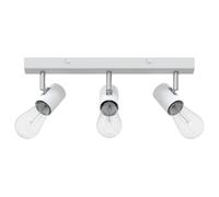 vidaXL Faretto da soffitto 3 Vie Regolabili Bianco E27