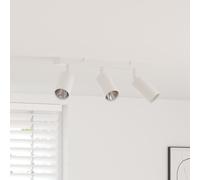 vidaXL Faretto da soffitto Bianco 38 x 6 x 16 cm Metallo