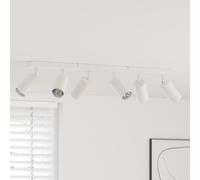 vidaXL Faretto da soffitto Bianco 73 x 5.5 x 16.5 cm Acciaio