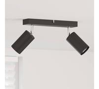 vidaXL Faretto da soffitto Nero 26 x 5.5 x 16.5 cm Acciaio