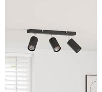 vidaXL Faretto da soffitto Nero 38 x 6 x 16 cm Metallo