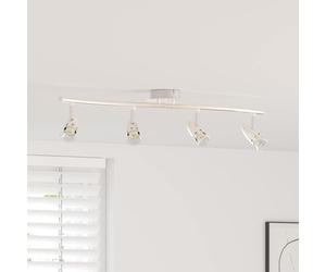 vidaXL Faretto da soffitto Nichel 61 x 10 x 12,5 cm Metallo