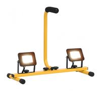 vidaXL Faretto LED con Maniglia 2x10 W Bianco Caldo
