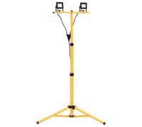 vidaXL Faretto LED con treppiede, 2 x 10 W, bianco freddo