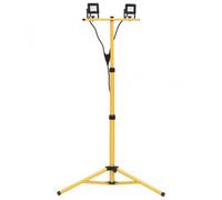 vidaXL Faretto LED con treppiede, 2 x 10 W, bianco freddo