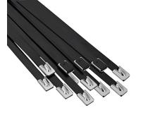 vidaXL Fascetta per Cavi 12 pz 7,9 x 450 mm Nero