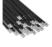 vidaXL Fascetta per Cavi 250 pz 7,9 x 450 mm Nero