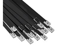 vidaXL Fascetta per Cavi 50 pz 7,9 x 450 mm Nero