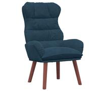 vidaXL poltrona Blu 69 x 74 x 93 cm Velluto, Poltrona elegante, sedia resistente, lettura moderna, sedute versatili per soggiorno, ufficio o studio