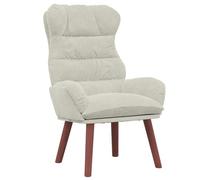 vidaXL Poltrona Rilassante in Velluto Crema 69 x 74 x 93 cm