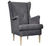 vidaXL Poltrona Grigio Scuro ARES, Poltrona moderna, seduta in tessuto, comoda per rilassarsi, arredo contemporaneo e alla moda per casa
