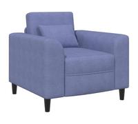 vidaXL Fauteuil Jeans Blauw Stof