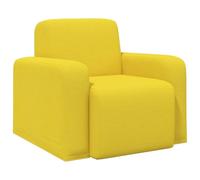 vidaXL Poltrona Giallo Chiaro Tessuto