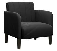 vidaXL Divano Sedia con Braccioli Nero 54 cm in Velluto, Divano Singolo, Divano Comfort, Sedia TV, Divano, Divano Seduta, Divano Relax