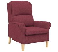 vidaXL Poltrona Moderna e Confortevole in Rosso Vino | Design Ergonomico, Rivestimento in Poliestere Liscio, Ideale per Soggiorni e Lounge, Supporta un Adulto, Sedia Comoda per Interni