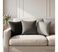 vidaXL Federa 2 pcs HEERLEN Grigio 30 x 30 cm Poliestere