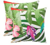 vidaXL Federa 2 pcs HEERLEN Nero 40 x 40 cm Poliestere