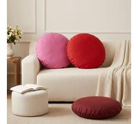 vidaXL Federa 2 pcs HEERLEN Rosa Ø 60 cm Poliestere