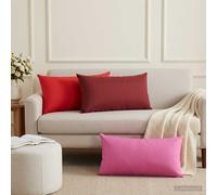 vidaXL Federa 2 pcs HEERLEN Rosa 40 x 80 cm Poliestere