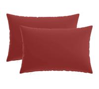 vidaXL Federa 2 pcs HEERLEN Rosso Vino 40 x 60 cm Poliestere