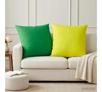 vidaXL Federa 2 pcs HEERLEN Verde 65 x 65 cm Poliestere